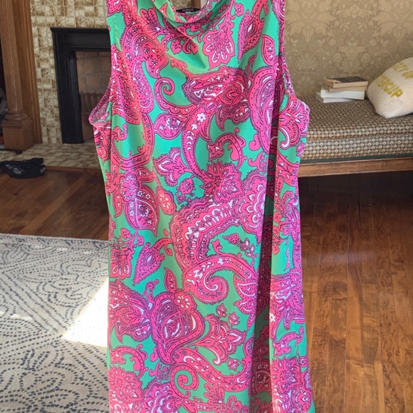 Crown and ivy ruffle‎ neck dress. NWOT . Preppy! - Picture 6 of 6